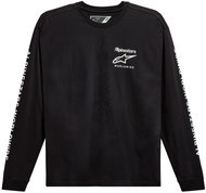 ALPINESTARS T-shirt AUTHENTICATED TEE, black/white - T-Shirt