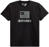 ALPINESTARS T-shirt FLAG TEE, black/white, size 4.5 mm, w/r. XL - T-Shirt