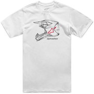 ALPINESTARS T-shirt MX HELMET CSF, white, size 2XL - T-Shirt