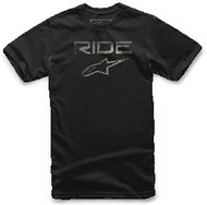 ALPINESTARS T-shirt RIDE 2.0 CAMO TEE short sleeves, black, sized 1.5 mm. L - T-Shirt