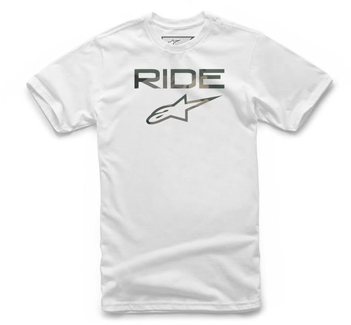 ALPINESTARS T-shirt RIDE 2.0 CAMO, white/camo, size 2.0. M - T-Shirt - Main image