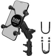 RAM Mounts complete X-Grip bracket assembly with brake/clutch lever/flywheel mount - Motorbike Phone Mount