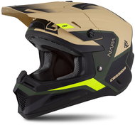 CASSIDA Helmet Cross Cup 2 Napa sand/green/yellow fluo/black matt 2025, sg. XL - Motorbike Helmet