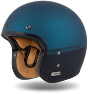 CASSIDA helmet Ace Super Hooligan black matt/metallic blue 2025, size 2025, sized 1.5 mm. L - Motorbike Helmet