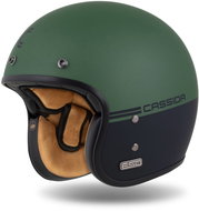 CASSIDA Helmet Ace Super Hooligan black matt/metallic green 2025, size 2025, sized 1.5 mm. M - Motorbike Helmet