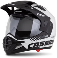 CASSIDA Helmet Tour 2,0 Dual white/black/black matt visor 2025, size 2025. XL - Motorbike Helmet