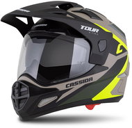 CASSIDA Helmet Tour 2,0 X-tra sand matt/yellow fluo/green/black 2025, size 2XL - Motorbike Helmet