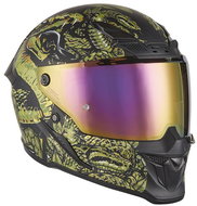 NOX EXKLUSIV Helmet GOLIATH MYTHOLOGY 2025 black matt, gold, size 2.5 mm. L - Motorbike Helmet