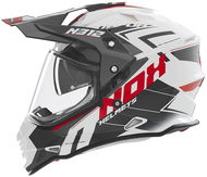 NOX přilba N312 Vapor 2025 bílá,černá,červená - Helma na motorku