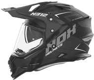 NOX přilba N312 Vapor 2025 černá matná,šedá - Helma na motorku