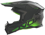 NOX helmet N634 2025 black matt, green, size 2.5 mm. M - Motorbike Helmet