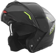 NOX Helmet N968 Ultra 2025 black matt, yellow fluo, size 5.5 mm, w. XS - Motorbike Helmet
