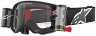 ALPINESTARS brýle SUPERTECH CORP ROLL-OFF WIDE VISION 2025, černá/šedá, čiré plexi - Brýle na motorku
