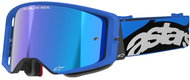 ALPINESTARS brýle SUPERTECH STREAM 2025, modrá, zrcadlové modré plexi - Brýle na motorku