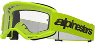 ALPINESTARS brýle VISION 3 WORDMARK 2025, žlutá fluo, čiré plexi - Brýle na motorku