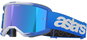 Motorcycle Glasses ALPINESTARS VISION 5 BLAZE 2025 goggles, blue, mirrored blue plexi - Brýle na motorku