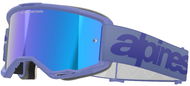 ALPINESTARS brýle VISION 5 WORDMARK 2025, fialová, zrcadlové modré plexi - Brýle na motorku