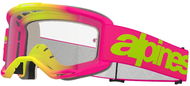 ALPINESTARS brýle VISION 5 WORDMARK 2025, růžová/žlutá fluo, čiré plexi - Brýle na motorku