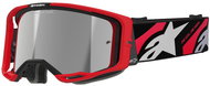 ALPINESTARS brýle VISION 8 LUAR 2025, červená/černá, zrcadlové stříbrné plexi - Brýle na motorku