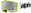White/yellow fluo, mirrored silver plexi