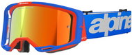 ALPINESTARS VISION 8 WORDMARK 2025 goggles, blue/orange, mirrored red plexi - Motorcycle Glasses
