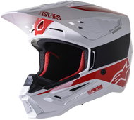 ALPINESTARS Helmet S-M5 BOND, 2023, white/red glossy, size 2023 M - Motorbike Helmet