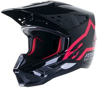 ALPINESTARS přilba S-M5 COMPASS, 2023, černá/růžová - Helma na motorku