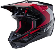 ALPINESTARS Helmet S-M5 HONDA collection, 2025, black/red/grey, size 5.5 mm, w/cambered front. L - Motorbike Helmet