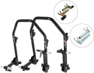 SEFIS D20U sklopný pojízdný moto stojan přední a zadní set - 2v1 / hák - Motorbike Stand