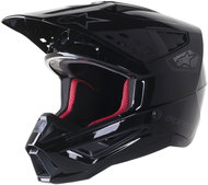 ALPINESTARS Helmet S-M5 SCOUT, 2023, black/silver glossy matt, size 2023 M - Motorbike Helmet