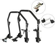 SEFIS D20U sklopný pojízdný moto stojan přední a zadní set - 2v1 / packy - Motorbike Stand