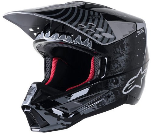 ALPINESTARS Helmet S-M5 SOLAR FLARE, 2023, black/gray, size 5.5 mm, w/camouflage, size 5.5 mm, w/cam - Motorbike Helmet - Main image
