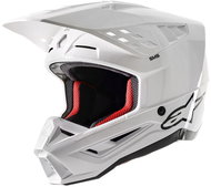 ALPINESTARS Helmet S-M5 SOLID, 2023, glossy white, sized 2023. L - Motorbike Helmet