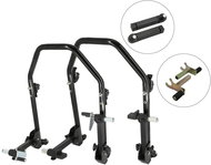 SEFIS D20U sklopný pojízdný moto stojan přední a zadní set - trn / 2v1 - Motorbike Stand