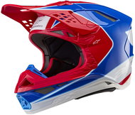 ALPINESTARS Helmet SUPERTECH S-M10 AEON, 2025, red fluo/blue, size 2XL - Motorbike Helmet