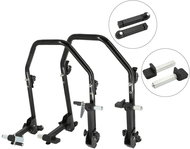 SEFIS D20U sklopný pojízdný moto stojan přední a zadní set - trn / packy - Motorbike Stand