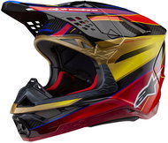 ALPINESTARS helmet SUPERTECH S-M10 ERA, 2025, gold/red, size 2025, size 2025 S - Motorbike Helmet