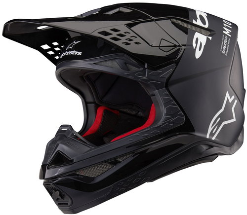 ALPINESTARS Helmet SUPERTECH S-M10 FLOOD, 2025, black/dark grey matt, size 2025, w/camouflage. L - Motorbike Helmet - Main image