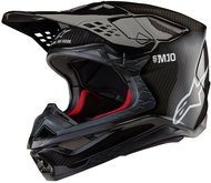 ALPINESTARS helmet SUPERTECH S-M10 SOLID, 2025, glossy carbon, size 2XL - Motorbike Helmet