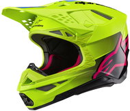 ALPINESTARS Helmet SUPERTECH S-M10 UNITE, 2025, yellow fluo/black/pink, size 2025 M - Motorbike Helmet
