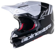 ALPINESTARS Helmet SUPERTECH S-M8 RADIUM 2, 2023, black/white, size 2023 L - Motorbike Helmet