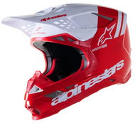 ALPINESTARS Helmet SUPERTECH S-M8 RADIUM 2, 2023, red/white, size 2023 L - Motorbike Helmet