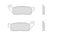 BREMBO Brake pads 07HO30SR SR - Motorbike Brake Pads