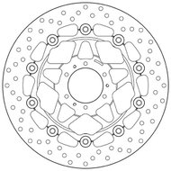 BREMBO Brake disc 78B40825 floating - Brake Disc
