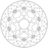 BREMBO Brake disc 78B40865 floating - Brake Disc