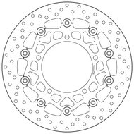 BREMBO Brake disc 78B40866 floating - Brake Disc