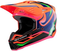 ALPINESTARS helmet S-M3 edition HAIDEN DEEGAN, children's 2025, fluo orange/purple/pink, size 2025,  - Motorbike Helmet