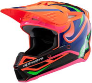 ALPINESTARS přilba S-M3 edice HAIDEN DEEGAN, dětská 2025, oranžová fluo/fialová/růžová - Helma na motorku