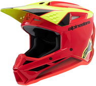 ALPINESTARS Helmet S-M3 FRAY, child's 2025, red/yellow fluo/black, sized 2025. S - Motorbike Helmet
