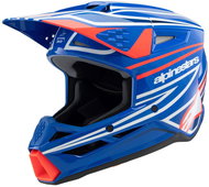 ALPINESTARS přilba S-M3 WURX, dětská 2025, modrá/červená/bílá/černá, vel. S - Helma na motorku